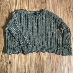Olive Green Chenille Sweater